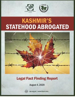 Kashmir's Statehood Abrogated