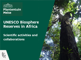 UNESCO Biosphere Reserves in Africa
