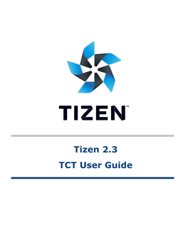 Tizen 2.3 TCT User Guide