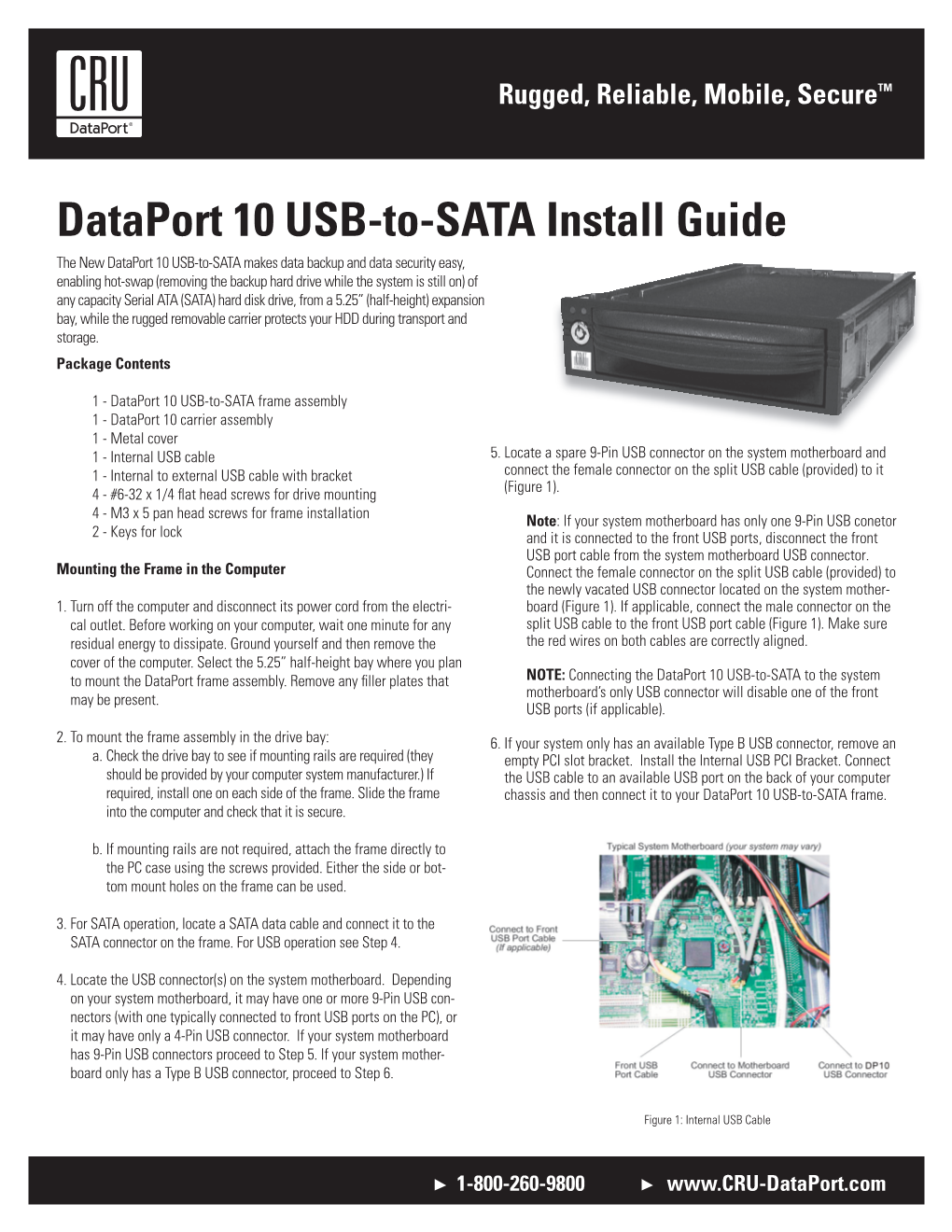 Dataport 10 USB-To-SATA Install Guide