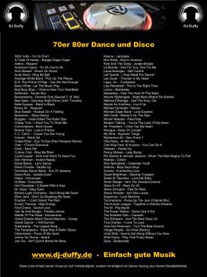 70Er 80Er Dance Und Disco