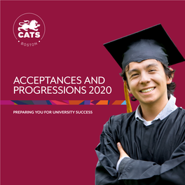 CATS Boston Acceptances and Progressions 2020