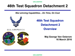 46Th Test Squadron Detachment 2