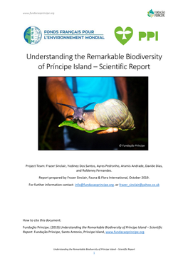 Understanding the Remarkable Biodiversity of Príncipe Island – Scientific Report