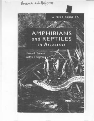 AMPHIBIANS and REPTILES in Arizona