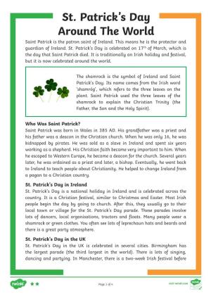 St. Patrick's Day Around the World