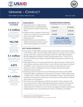 Ukraine Conflict Fact Sheet #3