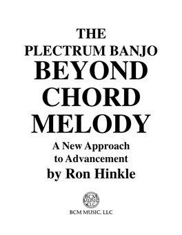 THE PLECTRUM BANJO by Ron Hinkle