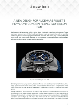 A New Design for Audemars Piguet's Royal Oak Concept