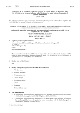 A) of Regulation (EU) No 1151/2012 of the European Parliament and of the Council on Quality Schemes for Agricultural Products and Foodstuffs (2018/C 51/07