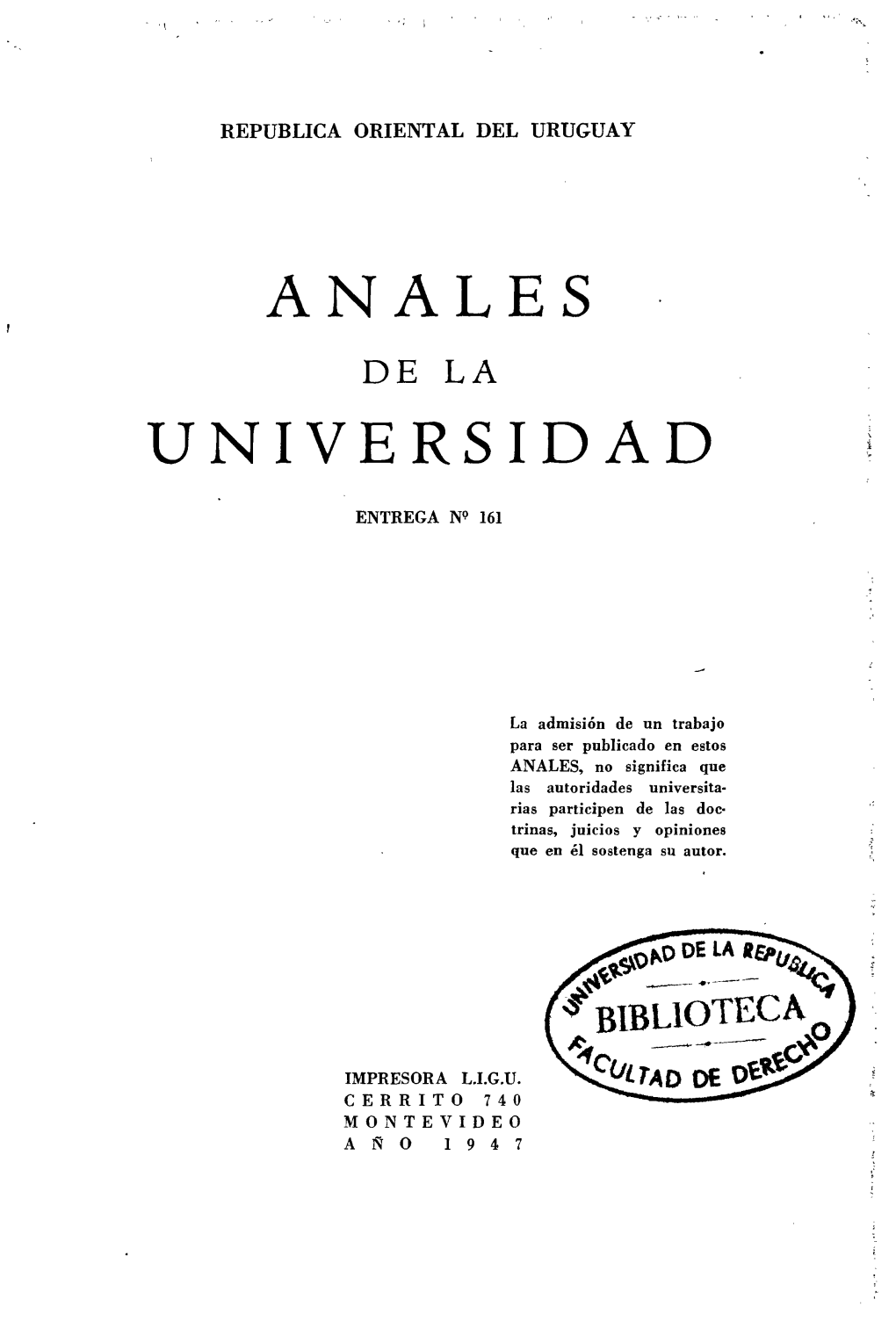 Anales Universidad