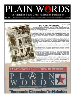 An Anarchist Black Cross Federation Publication