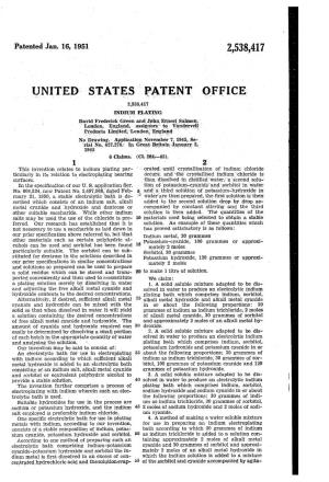 UNITED STATES PATENT of FICE