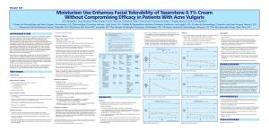 Moisturizer Use Enhances Facial Tolerability of Tazarotene 0.1% Cream Without Compromising Efficacy in Patients with Acne