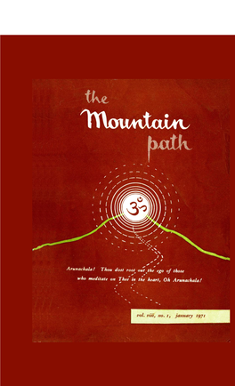 The Mountain Path Vol. 8 No. 1, Jan 1971
