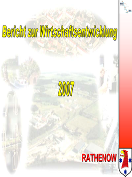 Wirtschaftsbericht 2007 Der Stadt Rathenow