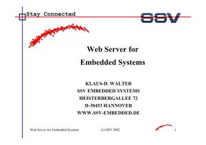 Web Server for Embedded Systems