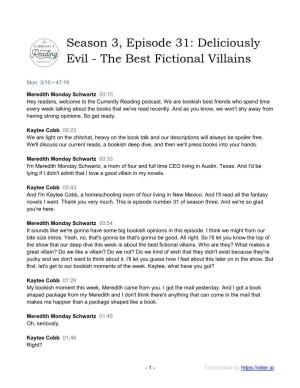 The Best Fictional Villains