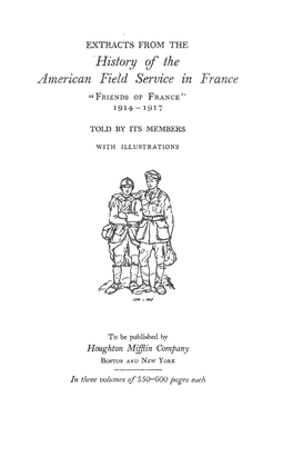 "History of the American Field Service in France