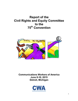 Civil Rights and Equity Committee Report 2015