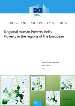 Regional Human Poverty Index Poverty in the Regions of The
