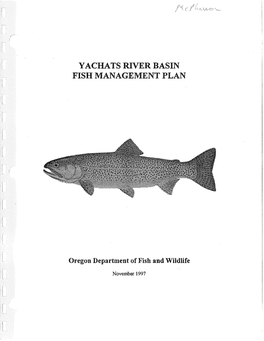 Yachats River Basin Fish Management Plan