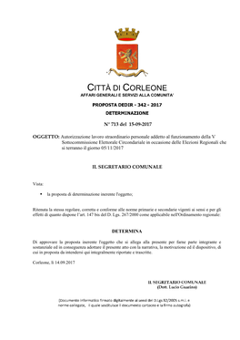 Città Di Corleone Affari Generali E Servizi Alla Comunita’