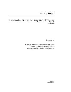 Freshwater Gravel Mining and Dredging Issues