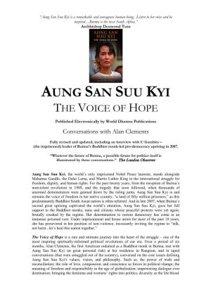 Aung San Suu Kyi Is a Remarkable and Courageous Human Being