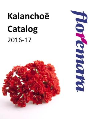 Kalanchoë Catalog 2016-17 Rosalina Collection Double Flower Varieties