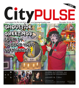 Ghoultide Greetings from TV Horror Host Svengoolie See Page 10