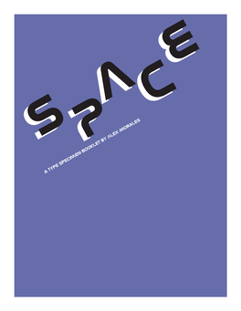 A Type Specimen Booklet by Alex Morales