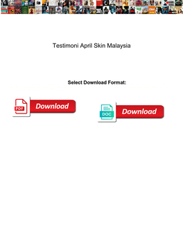 Testimoni April Skin Malaysia