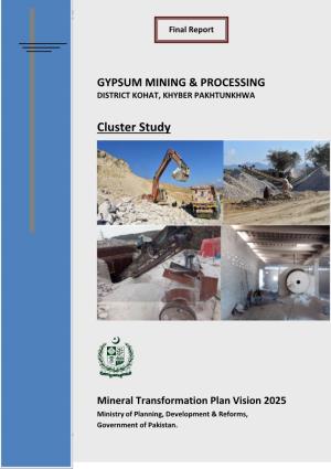 Gypsum Mining & Processing District Kohat, Khyber