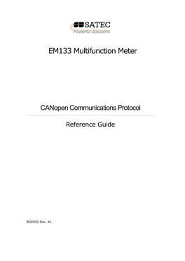 EM133 Multifunction Meter