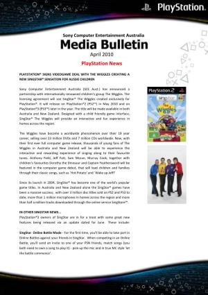 Playstation Media Bulletin – April 2010