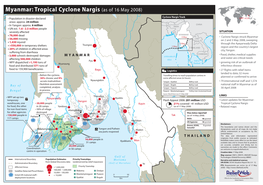 Myanmar: Tropical Cyclone Nargis (As of 16 May 2008)