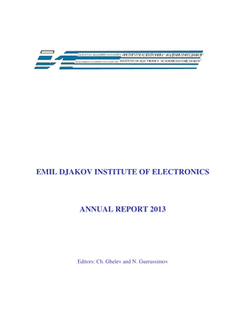 Emil Djakov Institute of Electronics Annual Report
