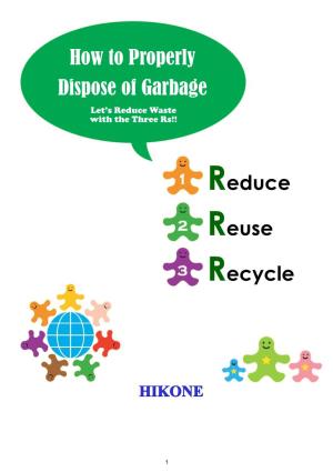 How to Properly Dispose of Garbage Reduce Reuse Recycle