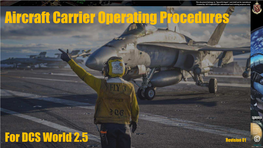 Aircraft Carrier Operating Procedures