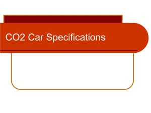 CO2 Car Specifications Dragster Body