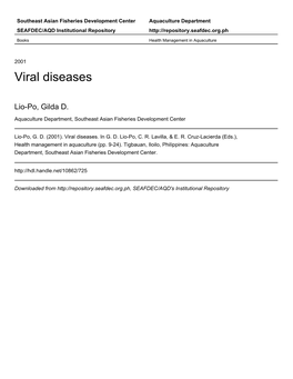 Viral Diseases