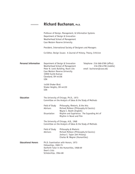 Richard Buchanan, Ph.D