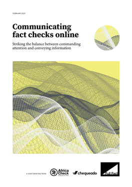 PDF Communicating Fact Checks Online