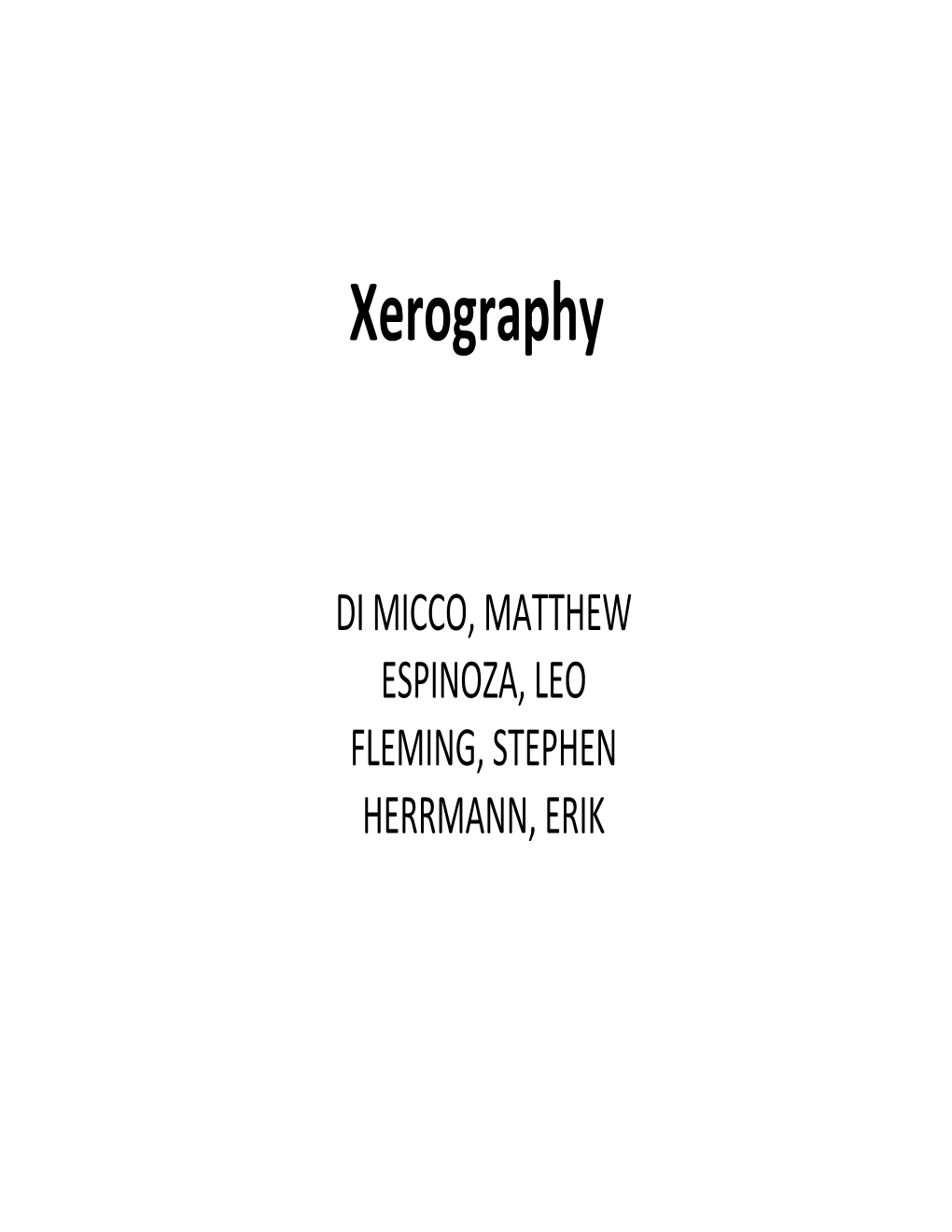Student Presentation-11-Xerography.Pdf