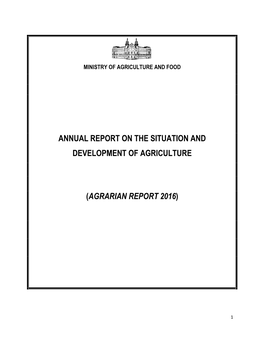 Agricultural Report 2016