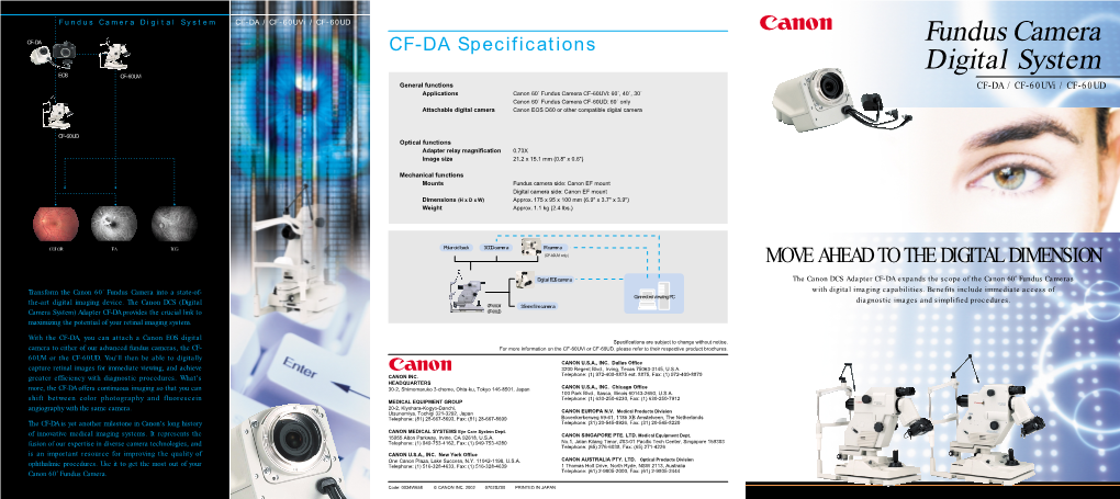 Fundus Camera Digital System