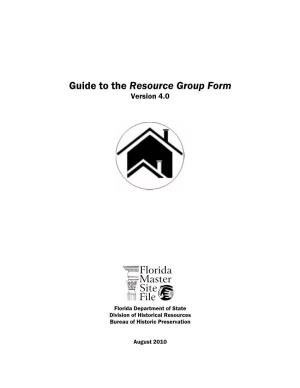 Resource Group Form Manual