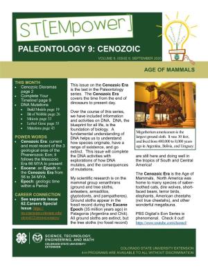 Paleontology 9: Cenozoic