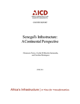 Senegal's Infrastructure: a Continental Perspective